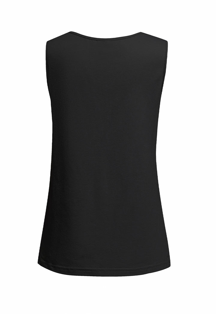 Meryl Solid Slim-fit V Neck Tank Top - Rebel Nomad