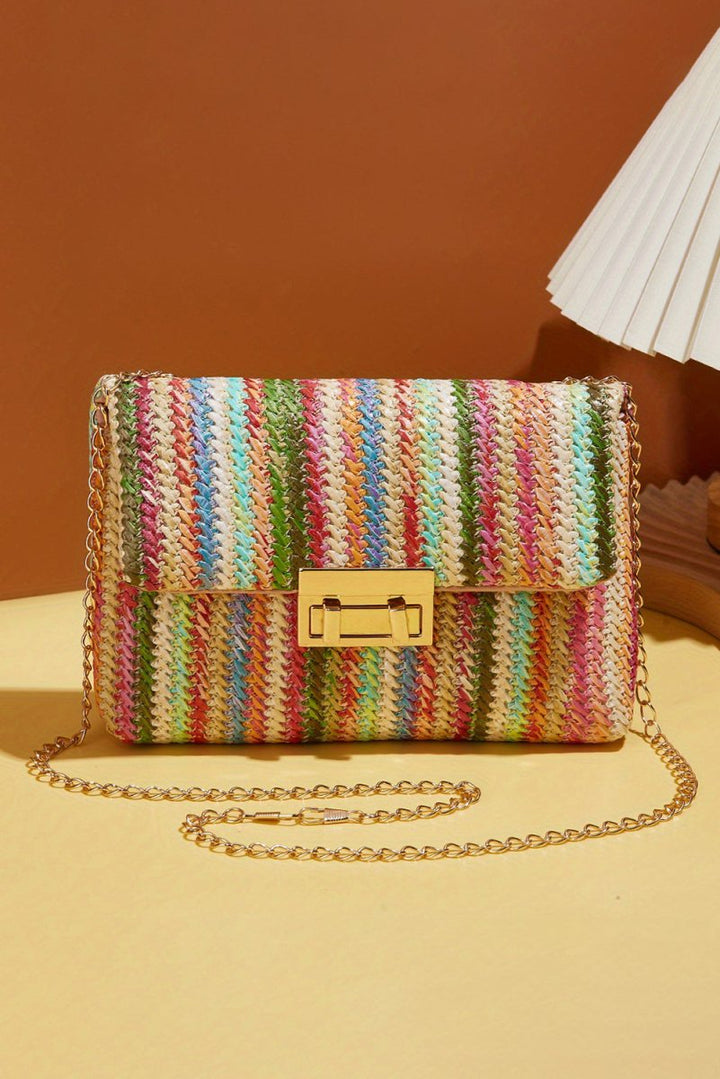 Charlie Bohemian Woven Gold Chain Shoulder Bag - Rebel Nomad