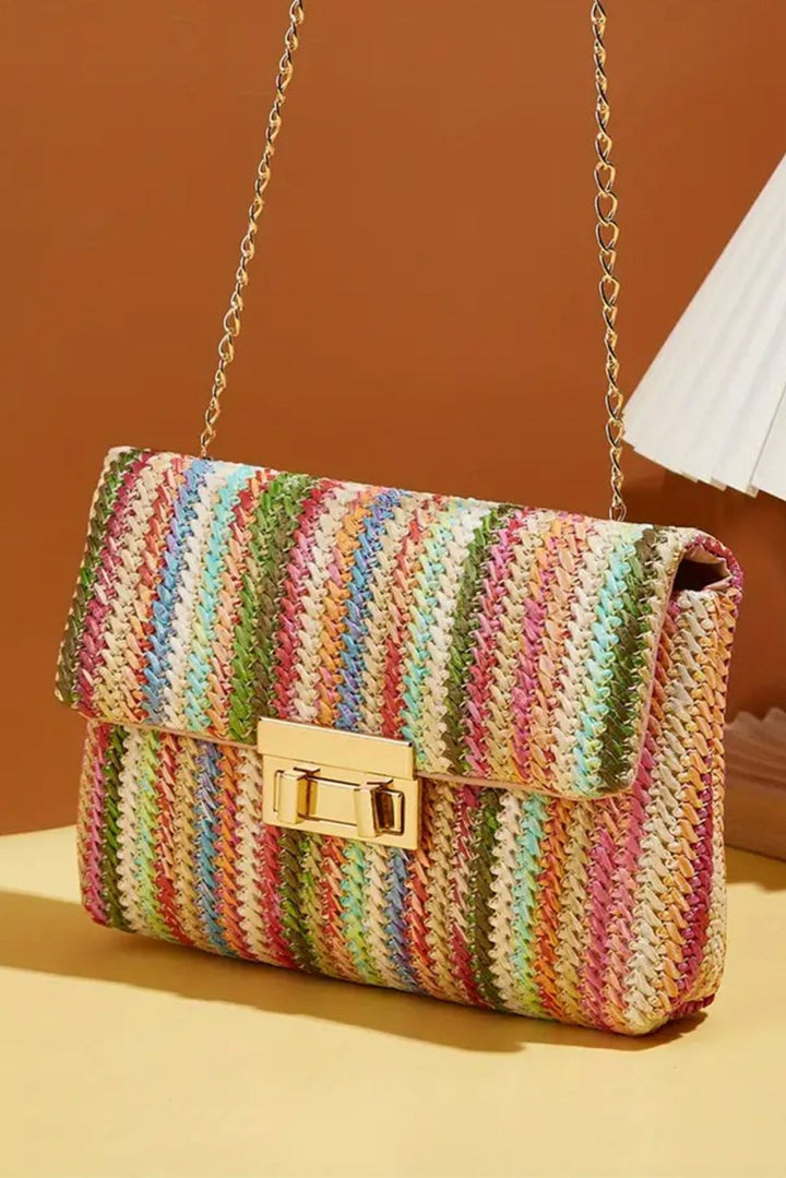 Charlie Bohemian Woven Gold Chain Shoulder Bag - Rebel Nomad