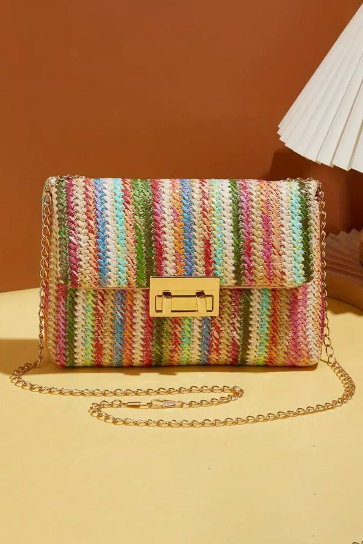 Charlie Bohemian Woven Gold Chain Shoulder Bag - Rebel Nomad