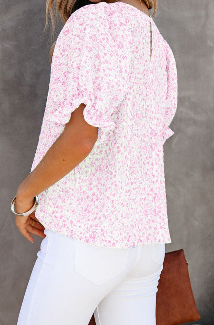 Paloma Floral Smocked Puff Sleeve Blouse - Rebel Nomad