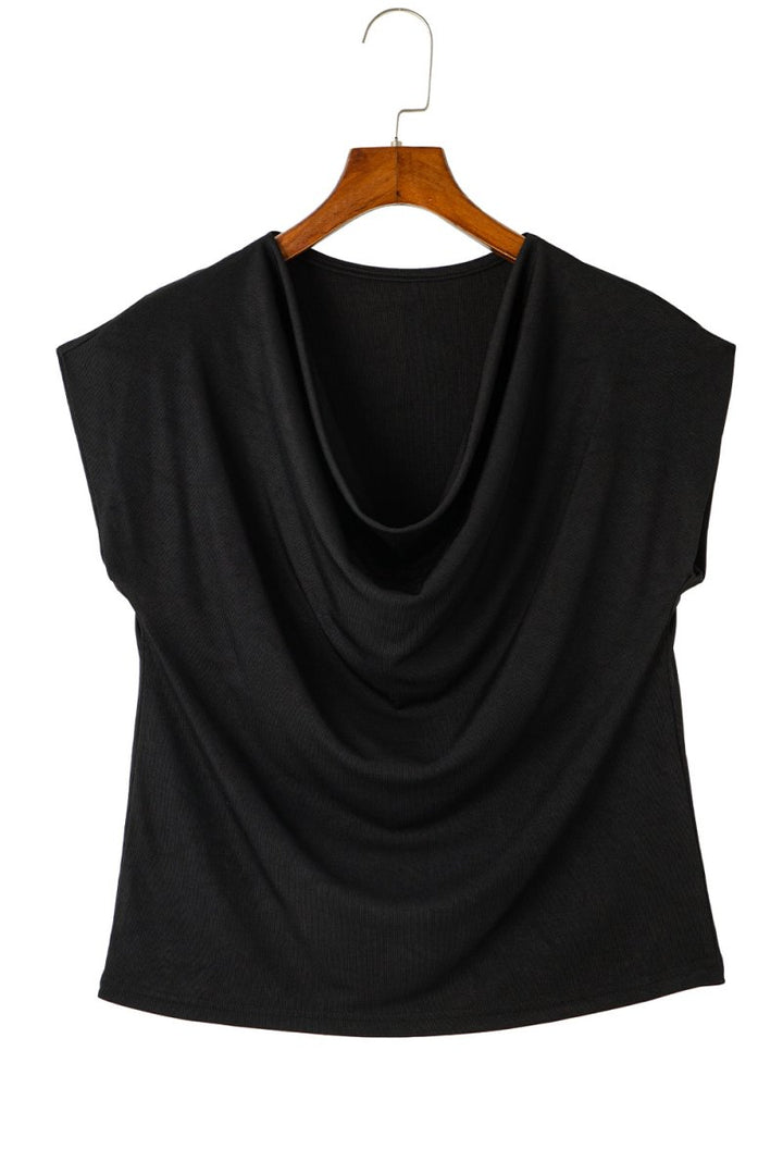 Jetta Cowl Neck Bat Sleeve T-shirt - Rebel Nomad