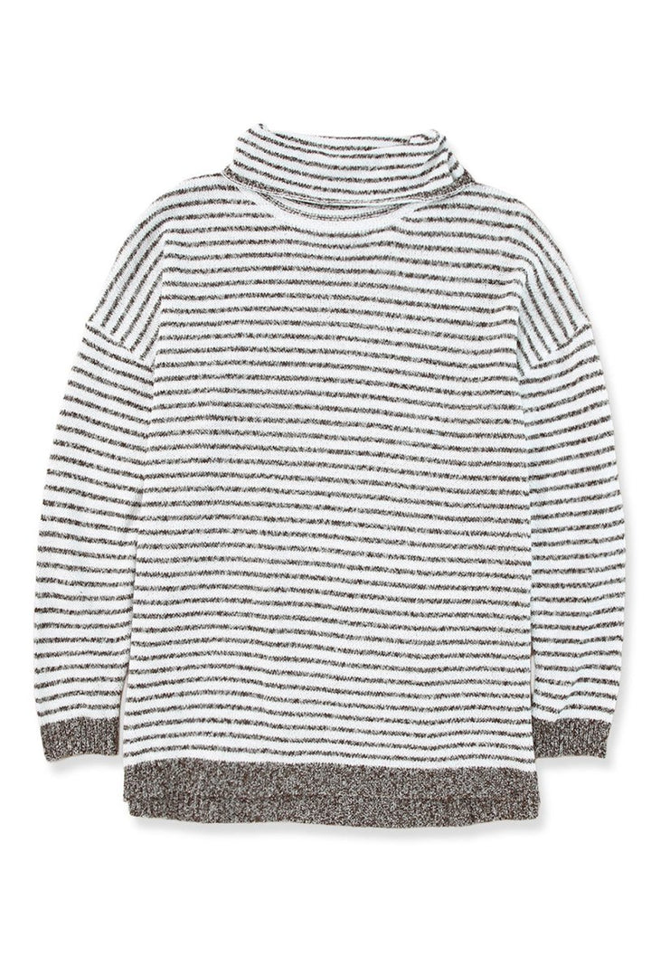 Alysia Striped Turtleneck Loose Sweater - Rebel Nomad