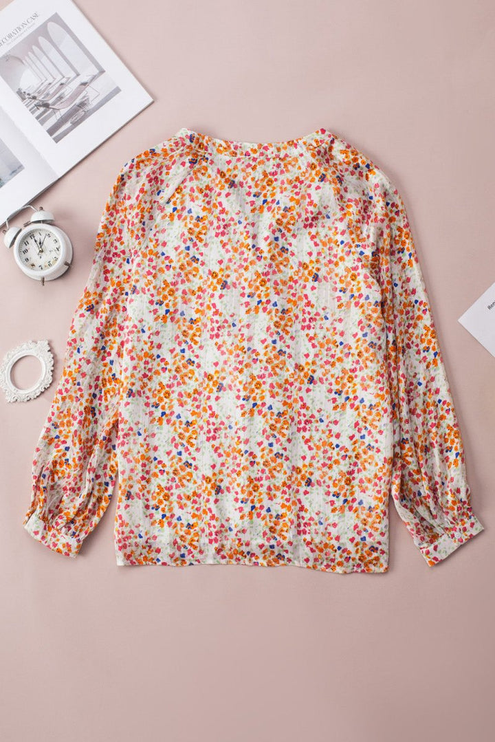 Ametrine Boho Floral Print Button Front Shirt - Rebel Nomad