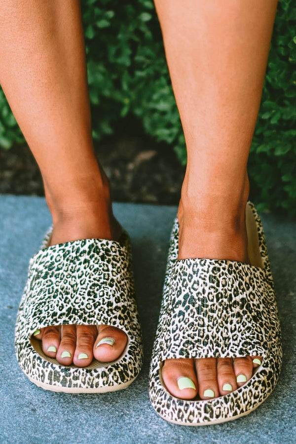 Amira Leopard Soft Rubber Slippers - Rebel Nomad