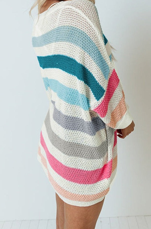 Augusta Striped Knit Top with Chest Pocket - Rebel Nomad