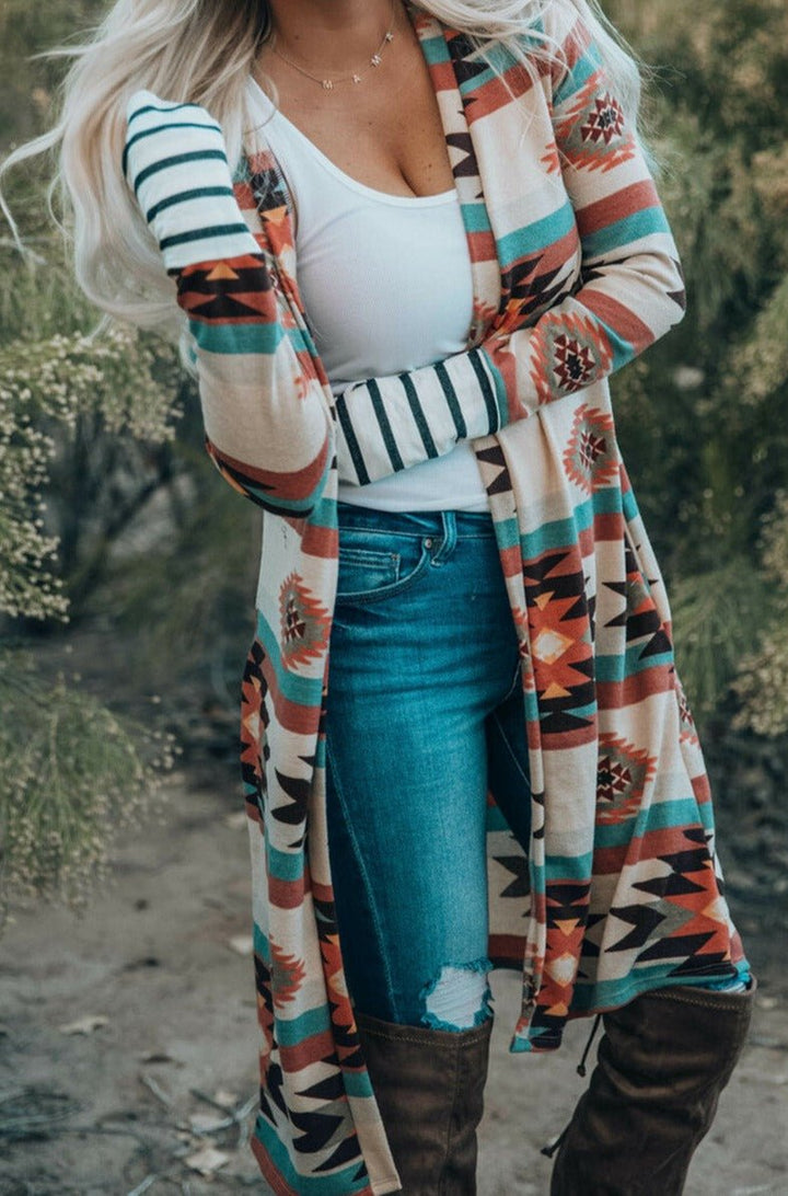 Awakening Open Front Long Cardigan - Rebel Nomad