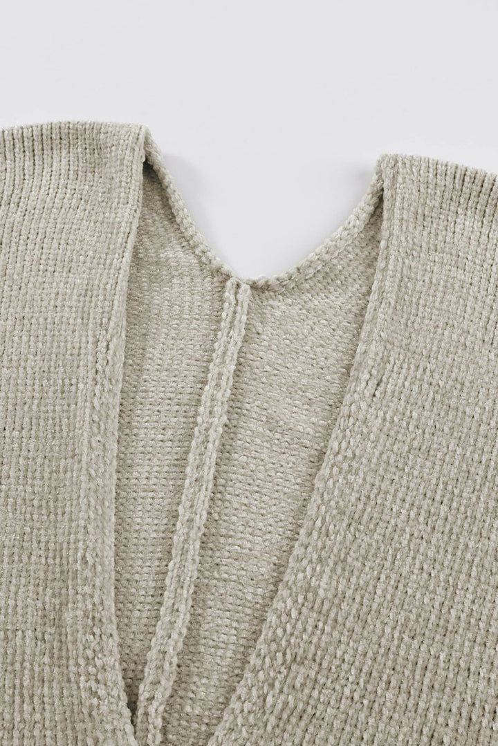 Aylin Buttons Front Pocketed Sweater Cardigan - Rebel Nomad