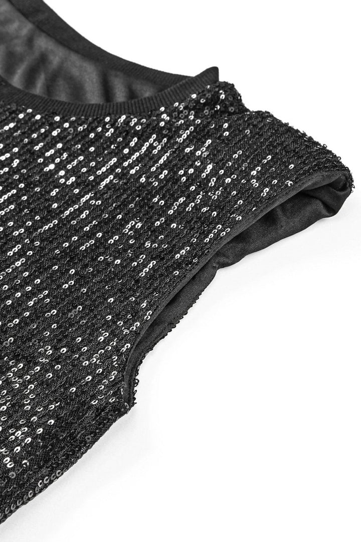 Bao Sequin Round Neck Tank Top - Rebel Nomad