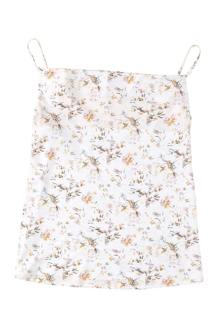 Blissfulle Floral Print Drape Front Tank Top - Rebel Nomad