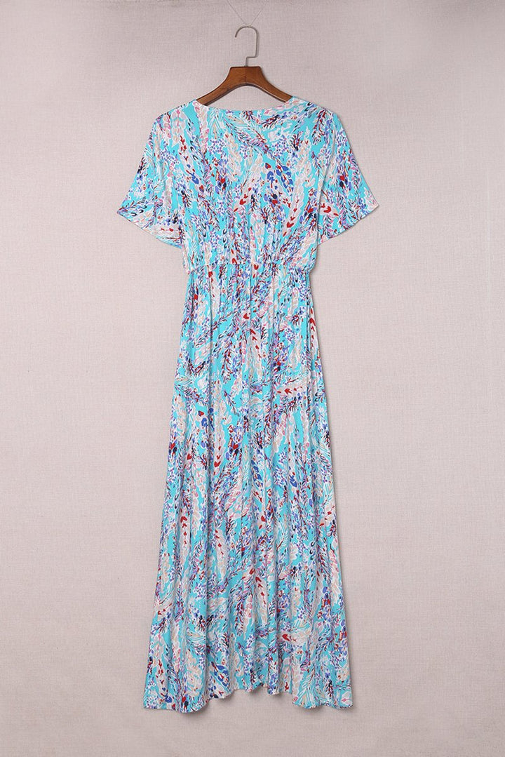 Briallen Wrap V-neck Floral Maxi Dress - Rebel Nomad