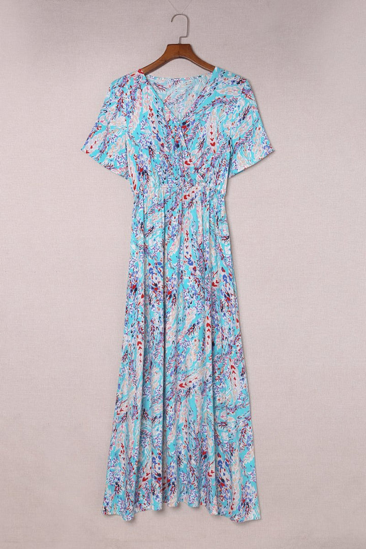 Briallen Wrap V-neck Floral Maxi Dress - Rebel Nomad