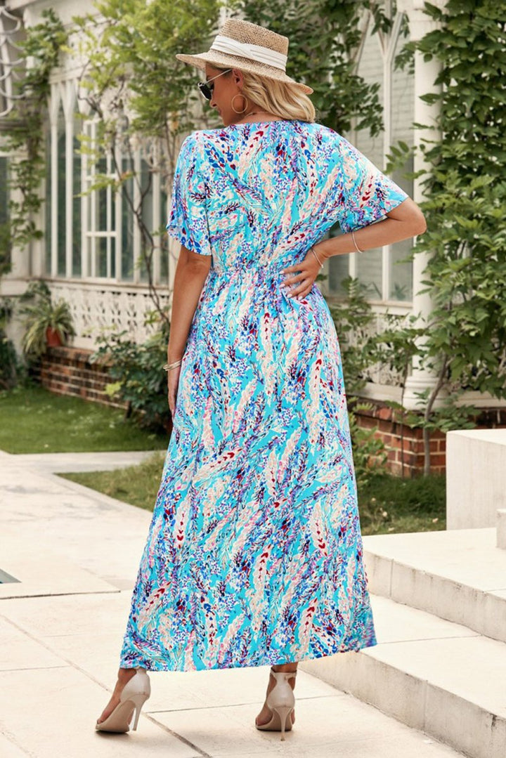 Briallen Wrap V-neck Floral Maxi Dress - Rebel Nomad