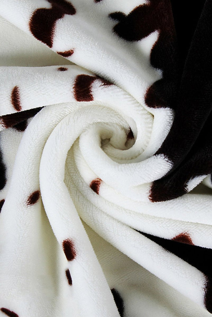 Brianna Cow Spots Plush Blanket 150 x 200cm - Rebel Nomad