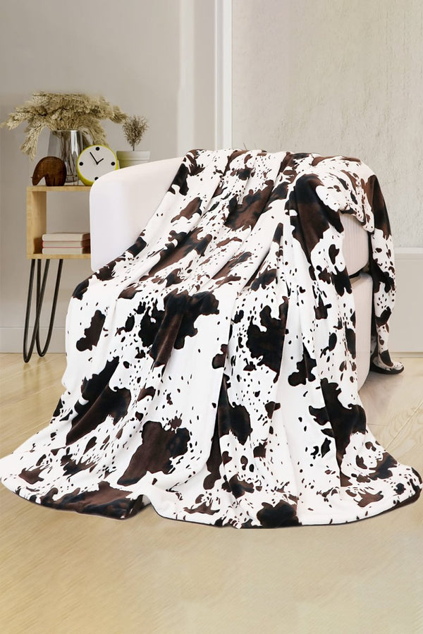 Brianna Cow Spots Plush Blanket 150 x 200cm - Rebel Nomad