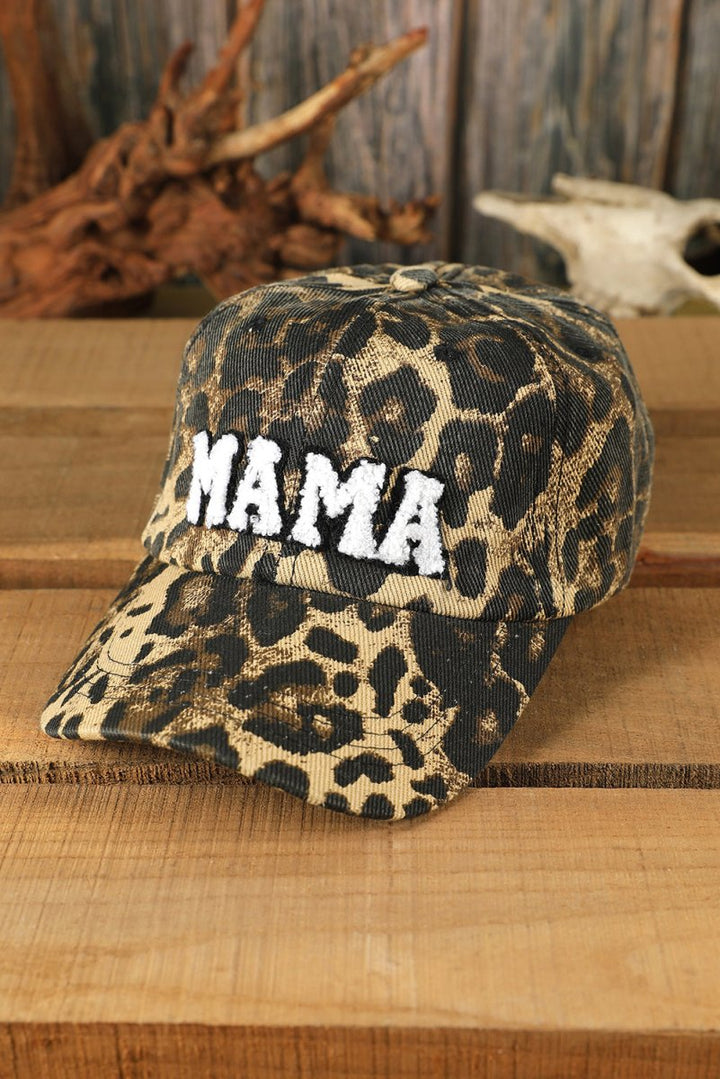 Briony Leopard "MAMA" Embroidered Leopard Baseball Cap - Rebel Nomad