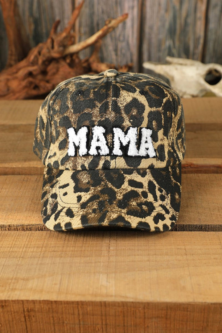 Briony Leopard "MAMA" Embroidered Leopard Baseball Cap - Rebel Nomad