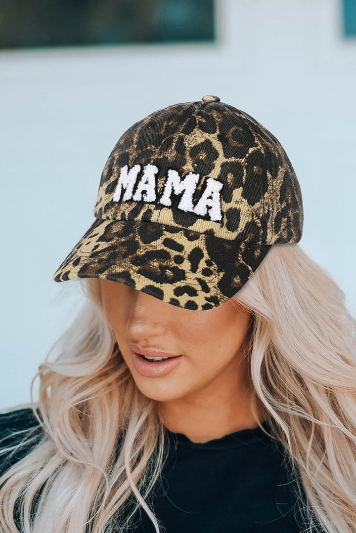 Briony Leopard "MAMA" Embroidered Leopard Baseball Cap - Rebel Nomad