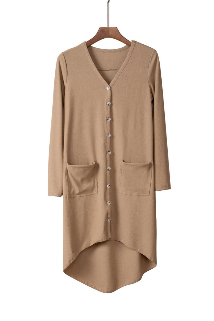 Cadena Selected Button Pocketed High Low Cardigan - Rebel Nomad