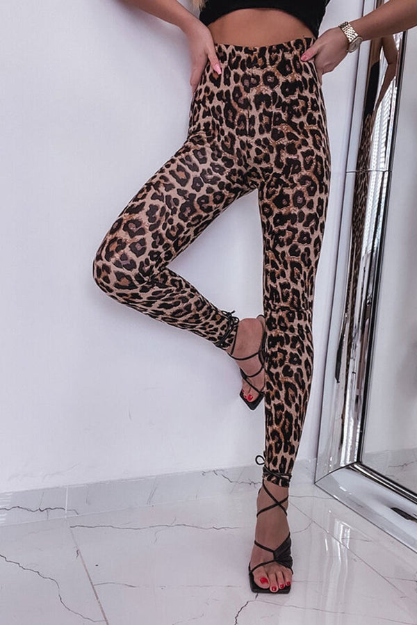 Catherine Leopard Vintage High Waist Leggings - Rebel Nomad