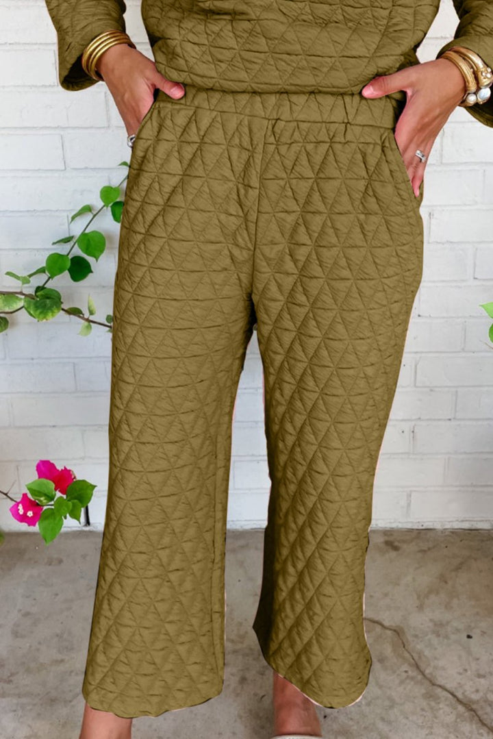 Clemencia Quilted Pullover and Pants Outfit - Rebel Nomad