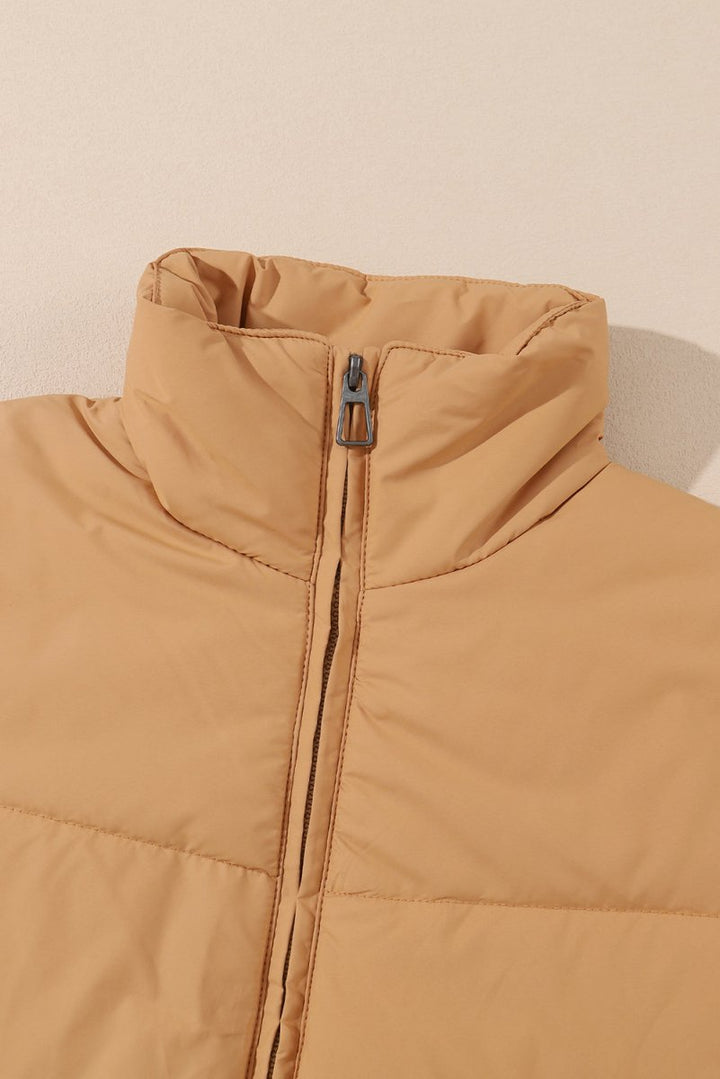 Corinne Zip Up Pocketed Puffer Coat - Rebel Nomad