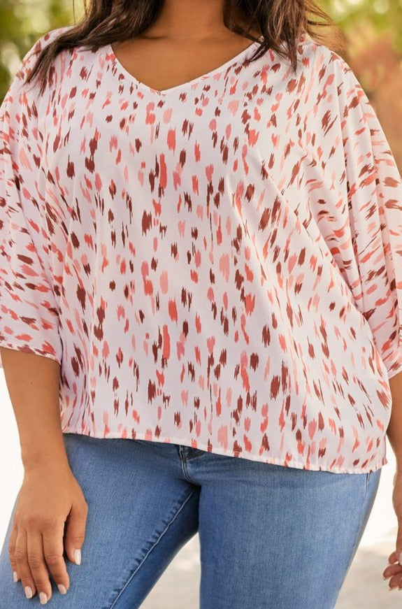 Cypress Plus-Size 3/4 Dolman Sleeve Blouse - Rebel Nomad