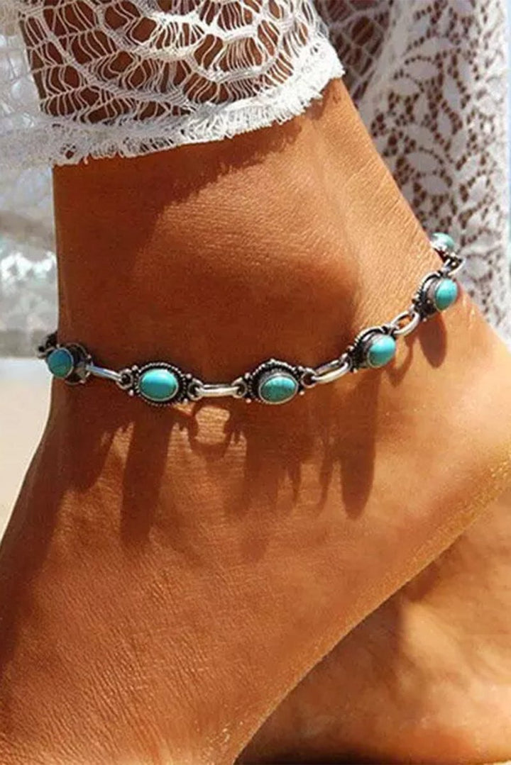 Elisabeth Bohemian Turquoise Casual Anklet - Rebel Nomad