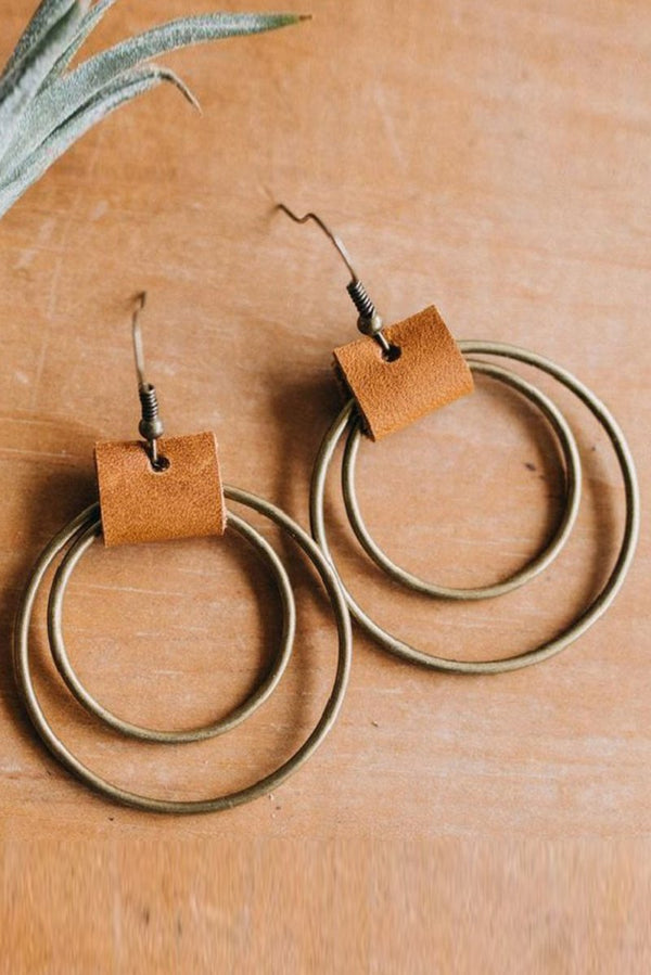 Elouise Vintage-style Hoop Hook Earrings - Rebel Nomad