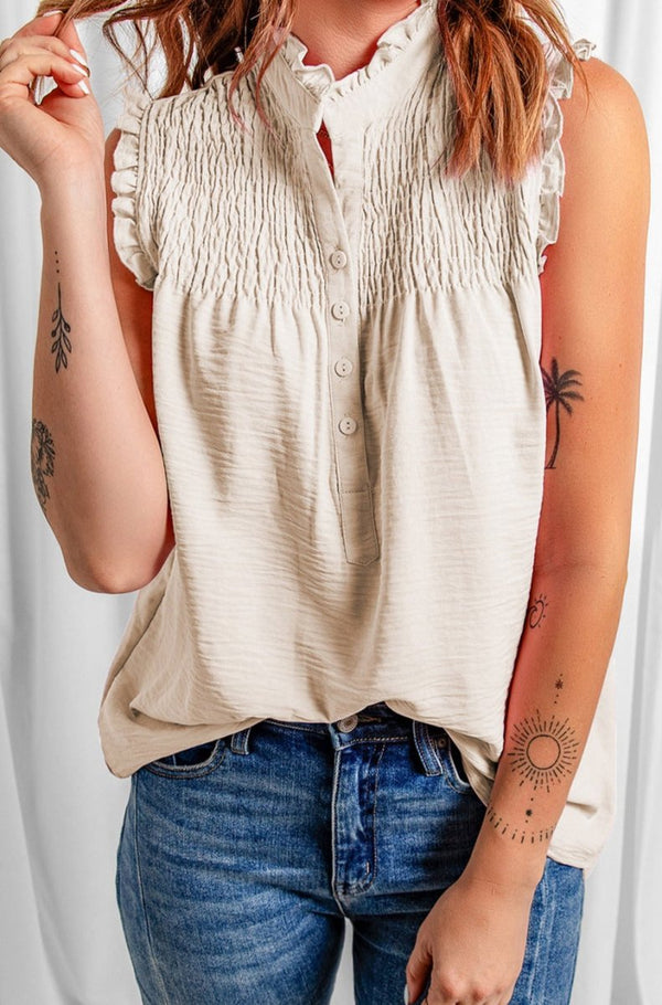 Felis Frilled Tank Top - Rebel Nomad