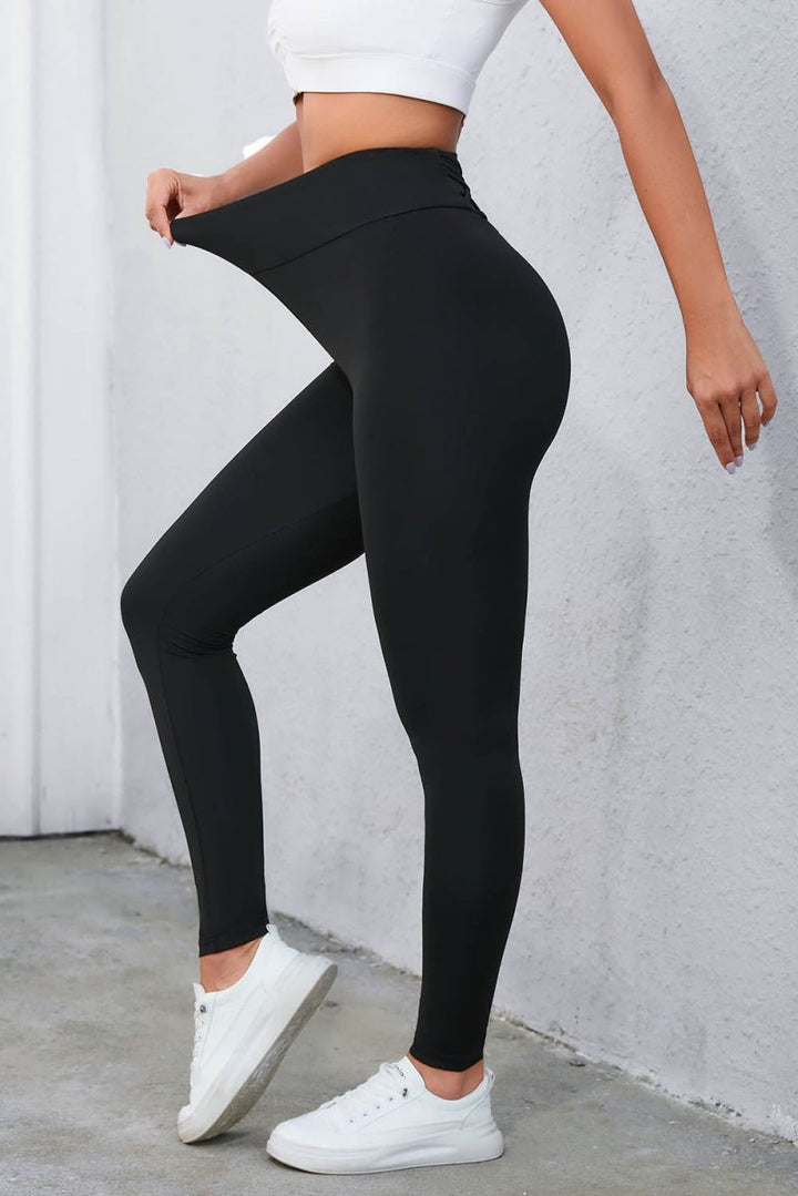 Fiammetta Criss Cross Tummy Control High Waist Leggings - Rebel Nomad