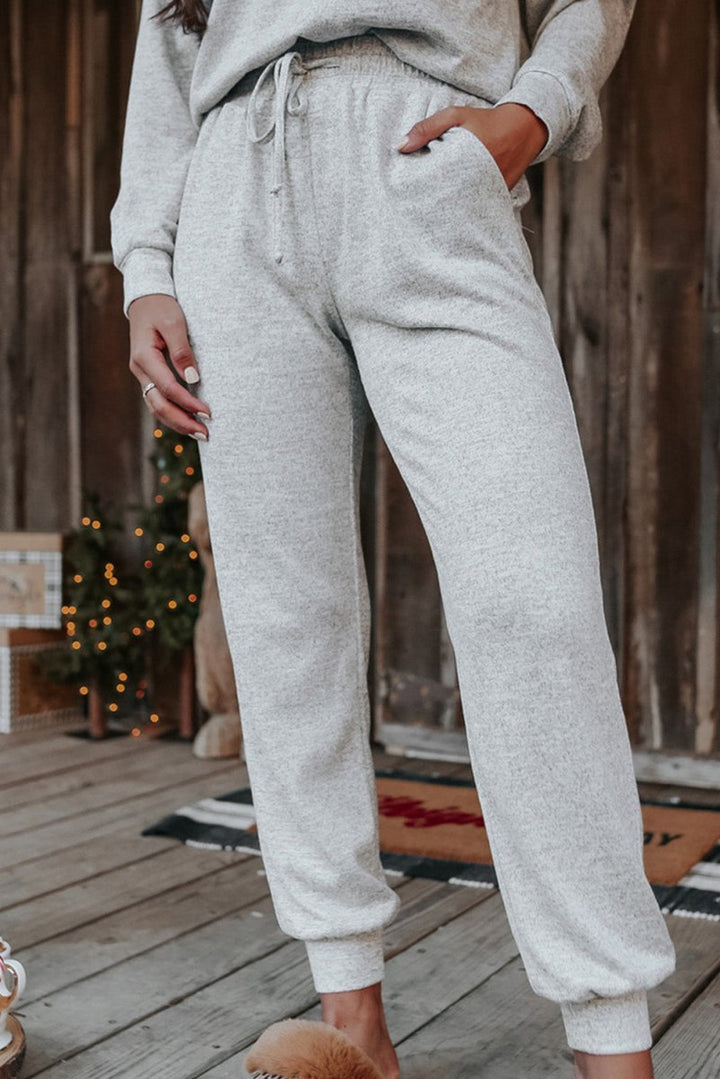 Flore Long Sleeve Pullover and Jogger Pants Lounge Set - Rebel Nomad