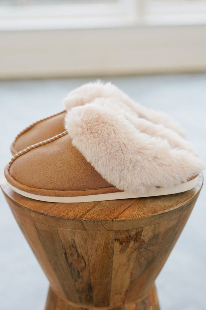 Gelsomina Plush Suede Winter Home Slippers - Rebel Nomad