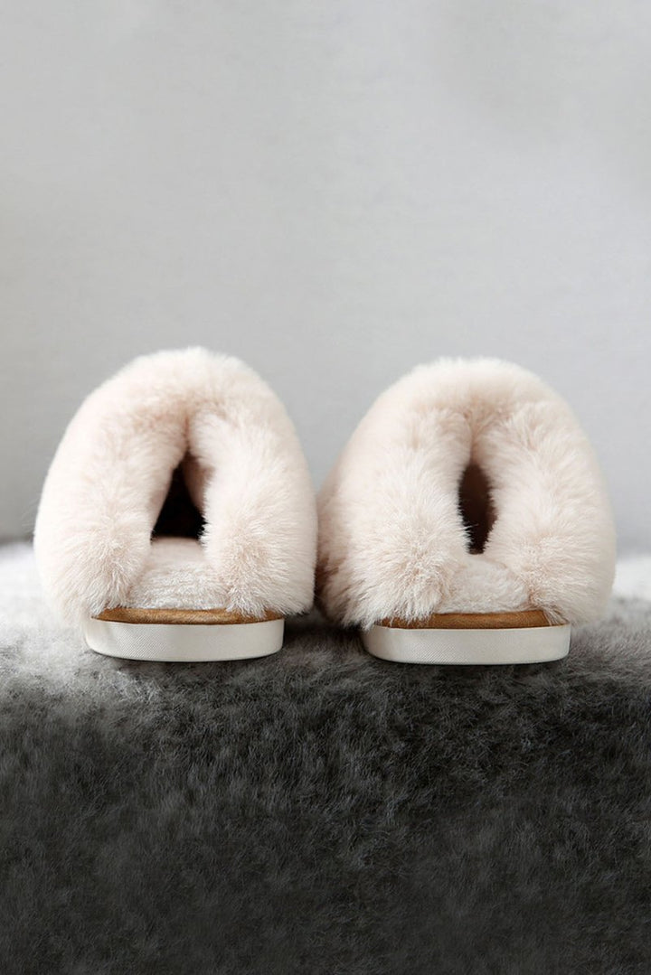 Gelsomina Plush Suede Winter Home Slippers - Rebel Nomad