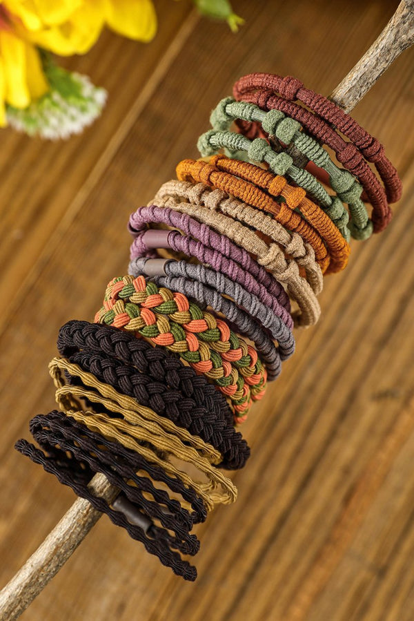 Genie Multicolour 20pcs Boho Knotted Hair Ties - Rebel Nomad