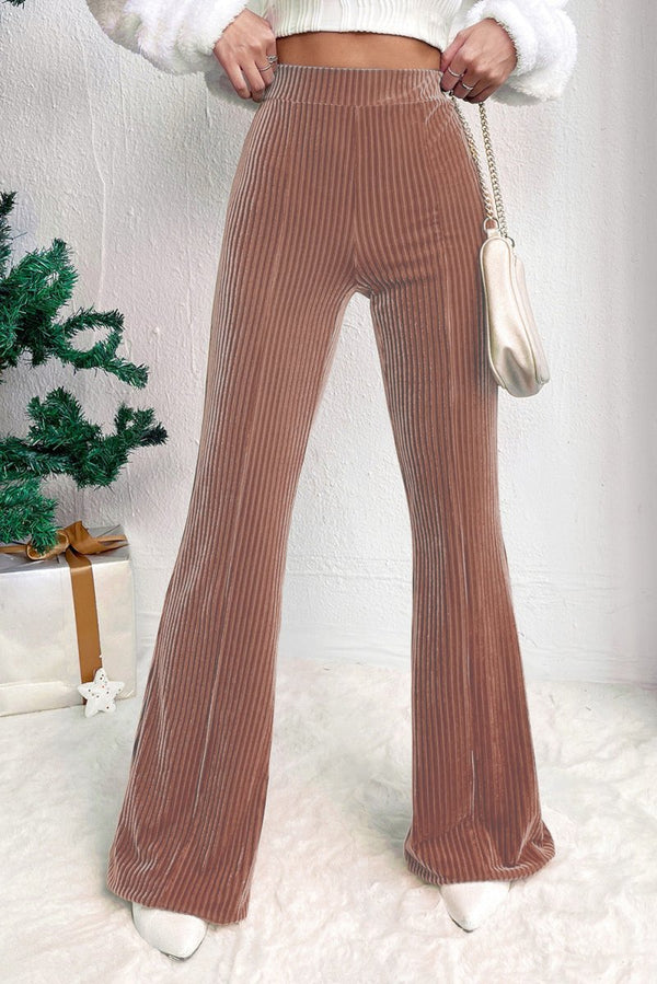 Georgiana High Waist Flare Corduroy Pants - Rebel Nomad