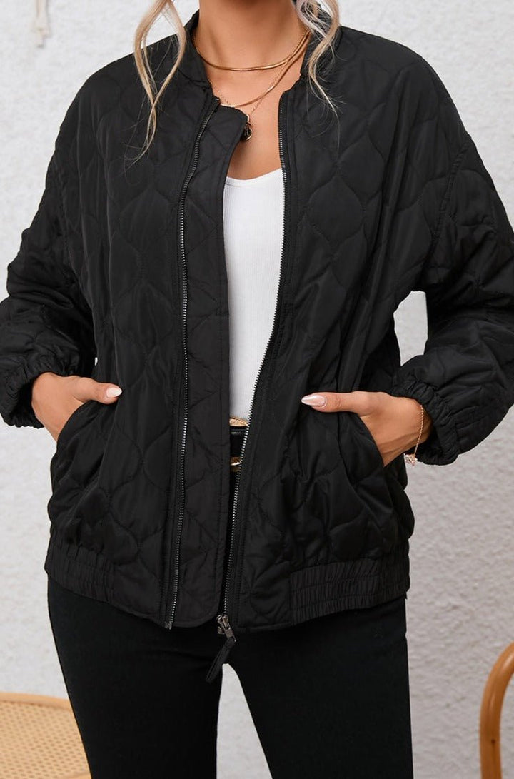 Hydra Quilted Zip Up Puffer Jacket - Rebel Nomad