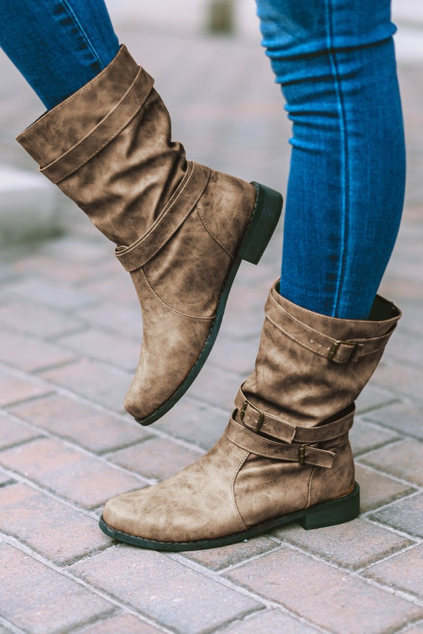 Inanna Point Toe Buckle Boots - Rebel Nomad