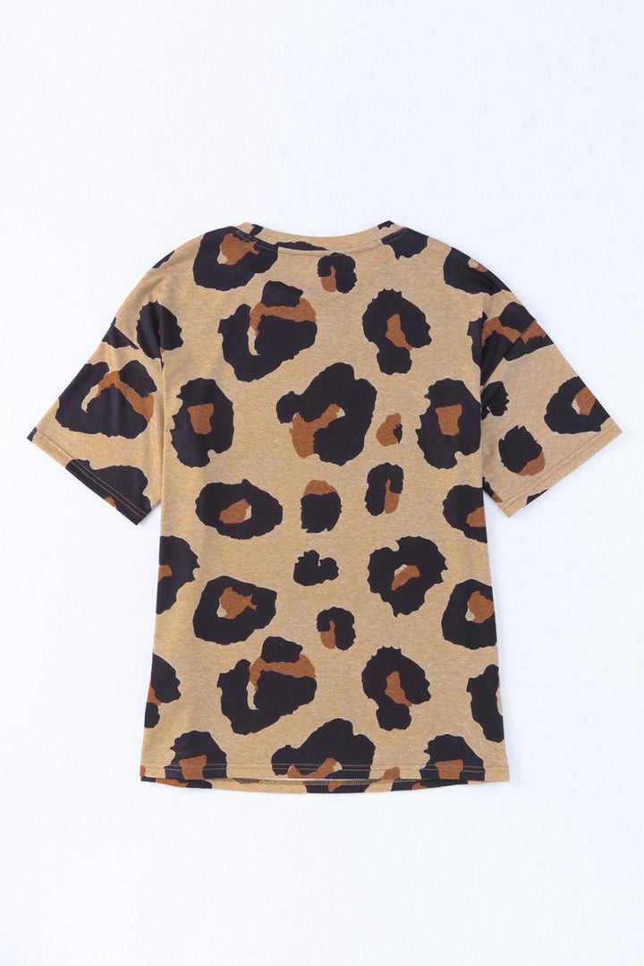 Kailani Boyfriend Leopard Print Loose T-shirt - Rebel Nomad