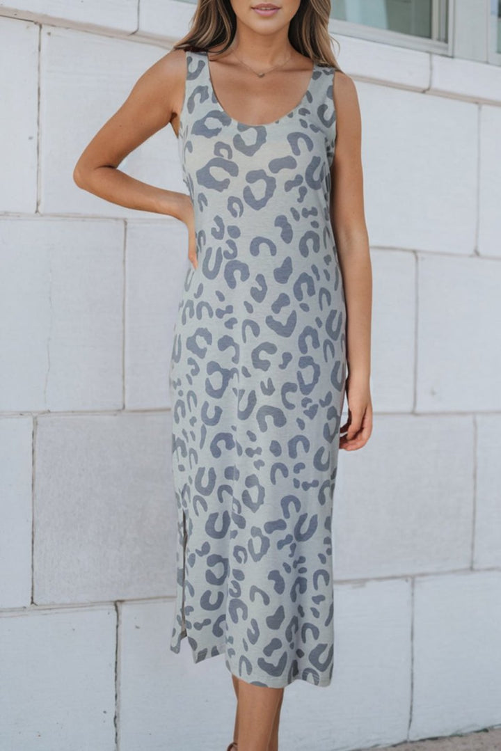 Kendall Leopard Print Sleeveless Maxi Dress - Rebel Nomad