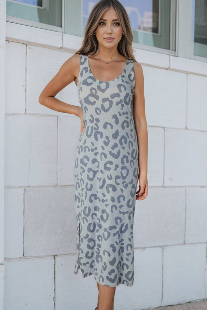 Kendall Leopard Print Sleeveless Maxi Dress - Rebel Nomad