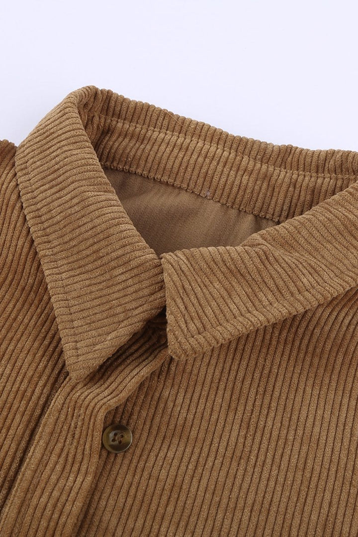 Lettie Corduroy Button Pocket Shirt - Rebel Nomad