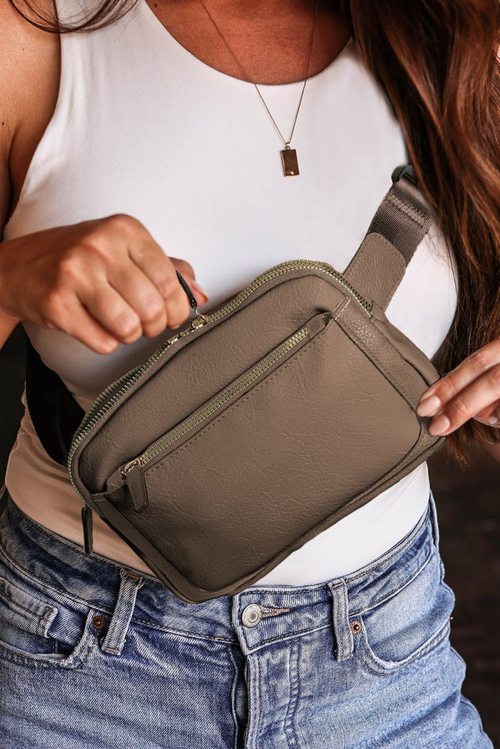 Lynsei Minimalist Multi-zipped Crossbody Bag - Rebel Nomad