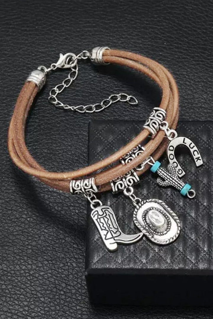 Marcella Good Luck Cactus Multi-Layered Bracelet - Rebel Nomad