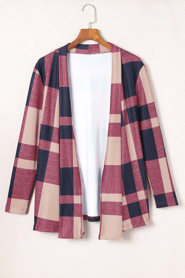 Margarita Open Front Plaid Cardigan - Rebel Nomad