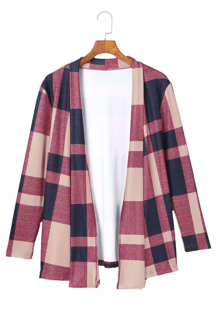 Margarita Open Front Plaid Cardigan - Rebel Nomad