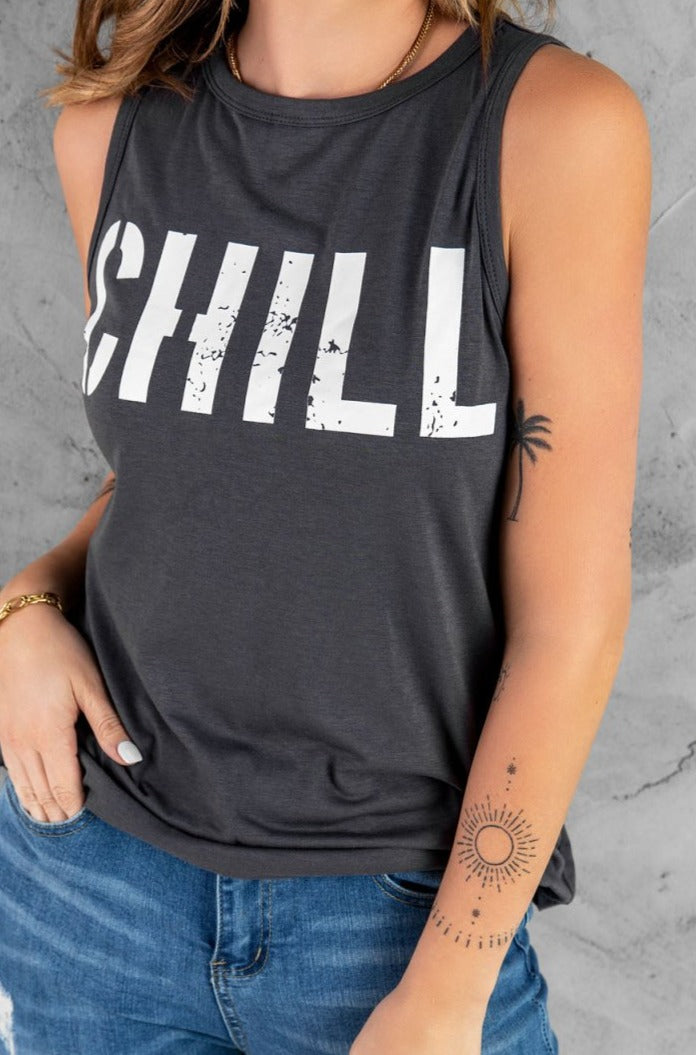 Meliora "Chill" Graphic Print Tank Top - Rebel Nomad