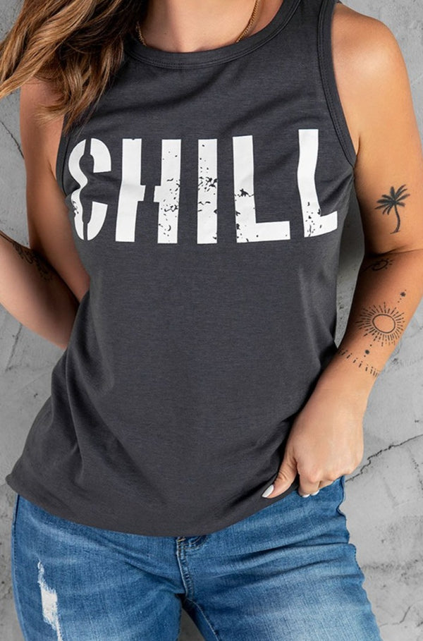 Meliora "Chill" Graphic Print Tank Top - Rebel Nomad