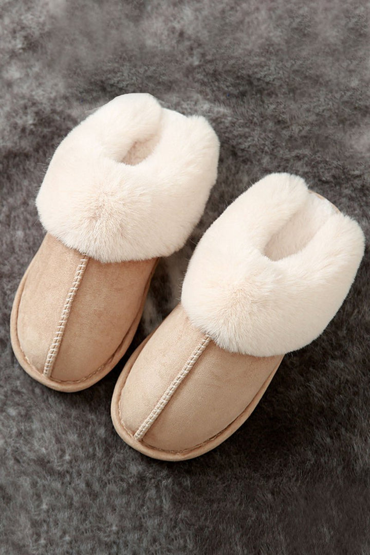 Mirabel Cut and Sew Faux Suede Plush Lined Slippers - Rebel Nomad