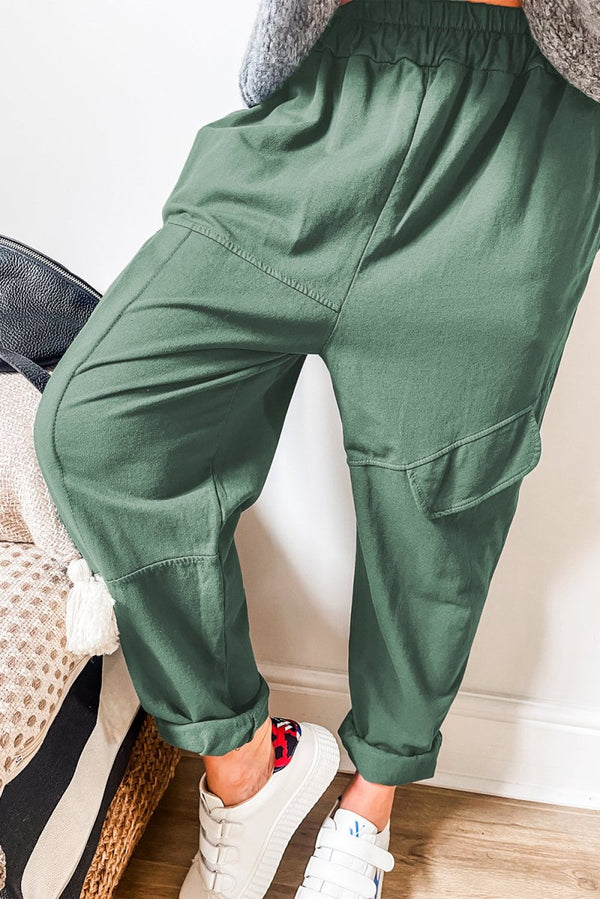 Nakia Elastic Waist Cargo Pants - Rebel Nomad